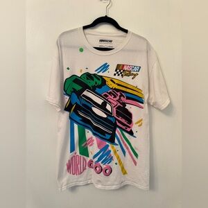 NASCARTee -‎ White with Colorful Racing Design